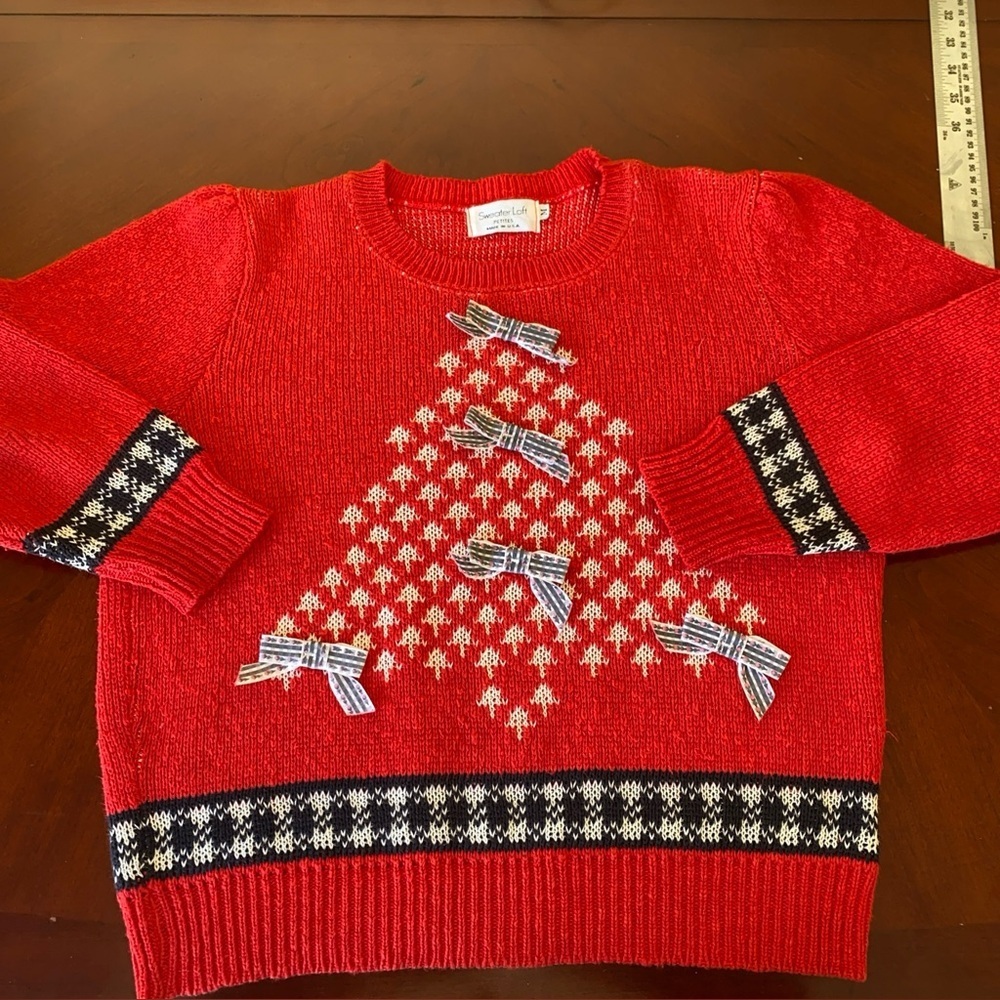 Sweater Loft Red Holiday Sweater Ugly Christmas‎ Vintage